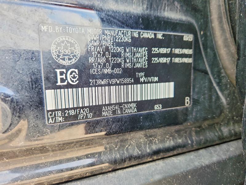 Продажа на аукционе авто 2023 Toyota Rav4 Hybrid, vin: 2T3RWRFV9PW158954, номер лота: 53304976