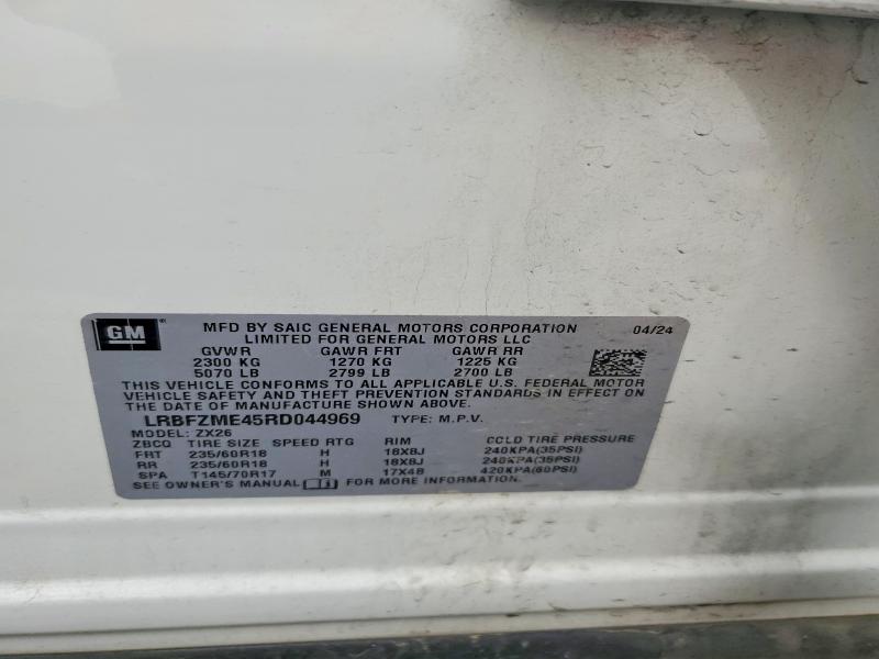 Продаж на аукціоні авто 2024 Buick Envision, vin: LRBFZME45RD044969, номер лоту: 54659136