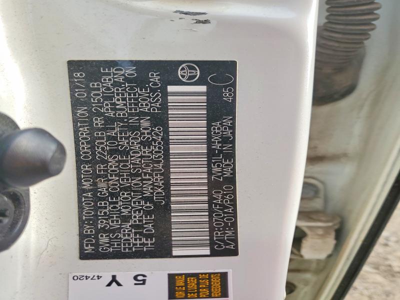 Продаж на аукціоні авто 2018 Toyota Prius, vin: JTDKARFU4J3055426, номер лоту: 53377186