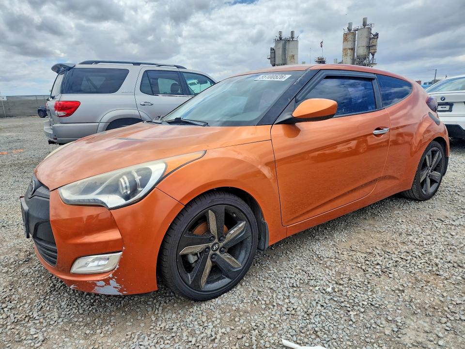 2015 Hyundai Veloster მანქანა იყიდება აუქციონზე, vin: KMHTC6AD4FU223163, აუქციონის ნომერი: 55100526