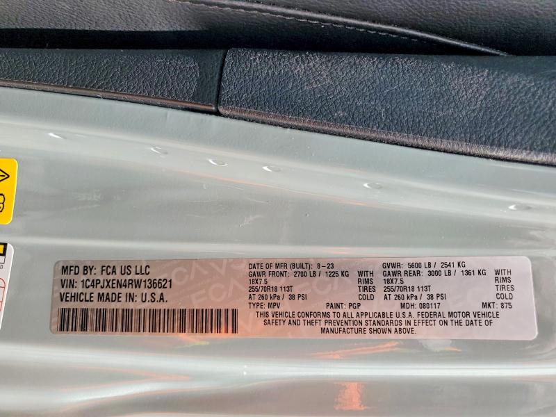 2024 Jeep Wrangler მანქანა იყიდება აუქციონზე, vin: 1C4PJXEN4RW136621, აუქციონის ნომერი: 55129106