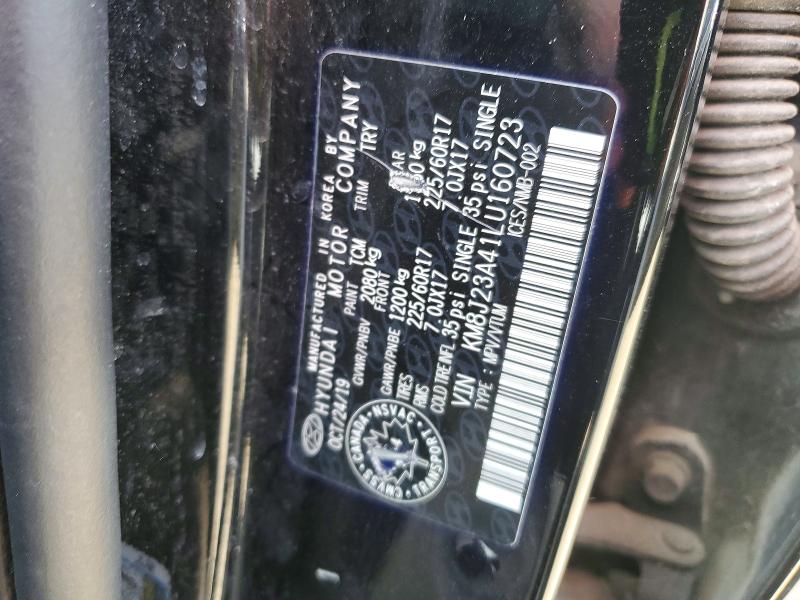 Aukcja sprzedaży 2020 Hyundai Tucson, vin: KM8J23A41LU160723, numer aukcji: 52829546