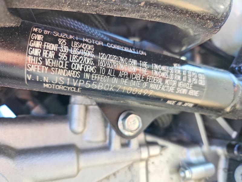 Продаж на аукціоні авто 2019 Suzuki Sv650, vin: JS1VP55B0K7100497, номер лоту: 52773236