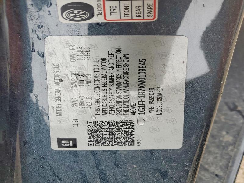 Продажа на аукционе авто 2021 Chevrolet Camaro, vin: 1G1FH1R7XM0109945, номер лота: 54588656