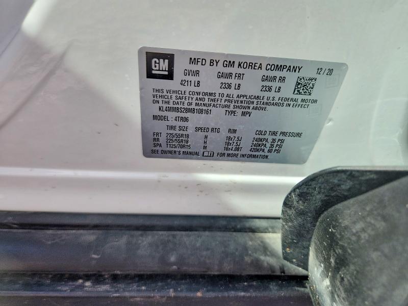 2021 Buick Encore Gx მანქანა იყიდება აუქციონზე, vin: KL4MMBS28MB108161, აუქციონის ნომერი: 53965556