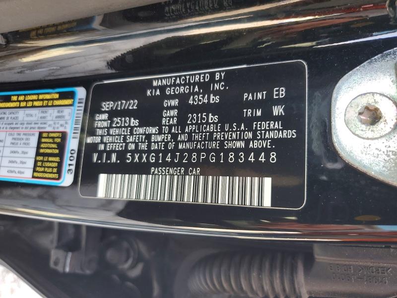 Aukcja sprzedaży 2023 Kia K5, vin: 5XXG14J28PG183448, numer aukcji: 54888076