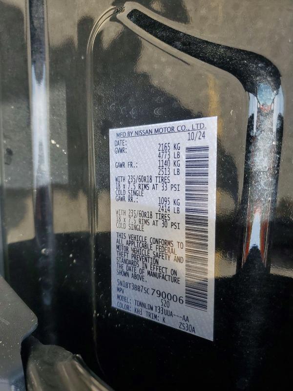 Продажа на аукционе авто 2025 Nissan Rogue, vin: 5N1BT3BB7SC790006, номер лота: 52161596