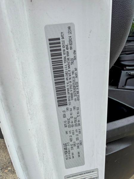 2015 Ram Promaster 1500 მანქანა იყიდება აუქციონზე, vin: 3C6TRVAG9FE510110, აუქციონის ნომერი: 54100316