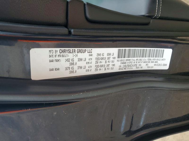 Продажа на аукционе авто 2014 Jeep Grand Cherokee, vin: 1C4RJFBG4EC410792, номер лота: 52955476