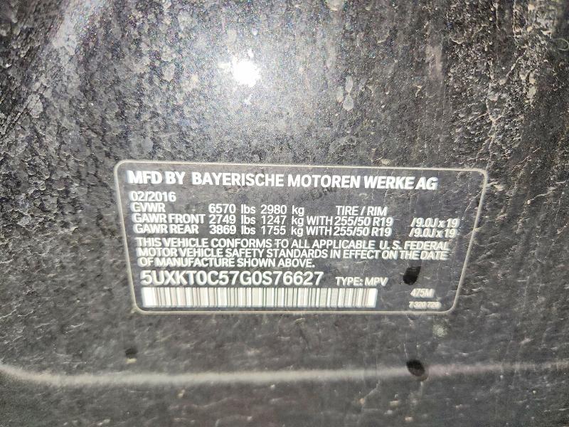 Aukcja sprzedaży 2016 Bmw X5, vin: 5UXKT0C57G0S76627, numer aukcji: 53031266