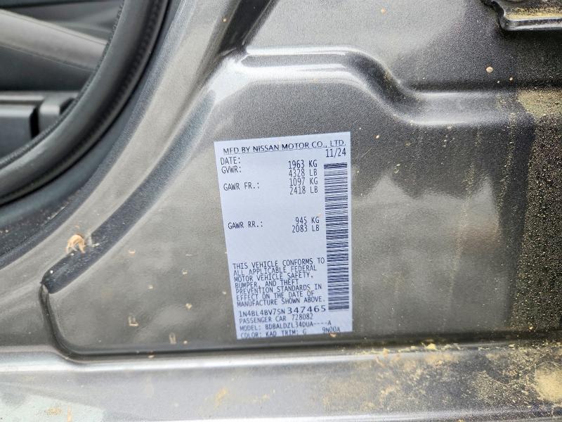 Продажа на аукционе авто 2025 Nissan Altima, vin: 1N4BL4BV7SN347465, номер лота: 51541556
