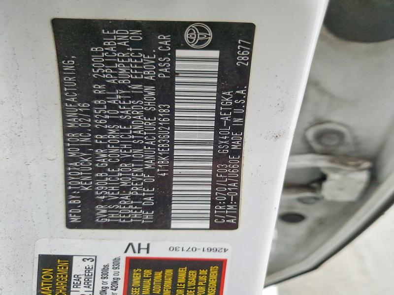 Aukcja sprzedaży 2016 Toyota Avalon, vin: 4T1BK1EB3GU216183, numer aukcji: 54757616