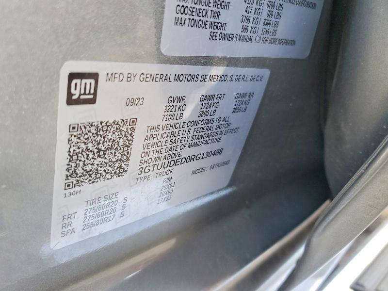 Продажа на аукционе авто 2024 Gmc Sierra, vin: 3GTUUDED0RG130488, номер лота: 53294486