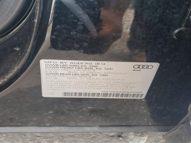 Aukcja sprzedaży 2015 Audi Q5, vin: WA1CFAFP4FA015300, numer aukcji: 54504806