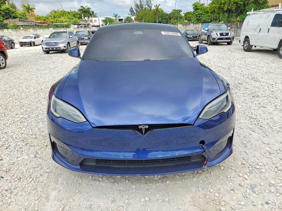 55015596 :رقم المزاد ، 5YJSA1E58NF488140 vin ، 2022 Tesla Model S مزاد بيع