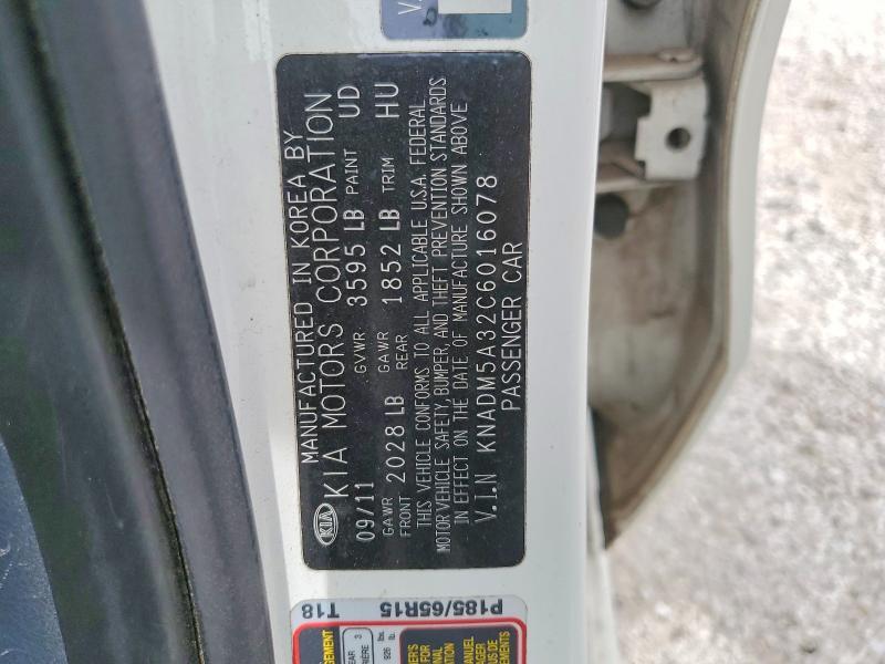 Продажа на аукционе авто 2012 Kia Rio, vin: KNADM5A32C6016078, номер лота: 53834796