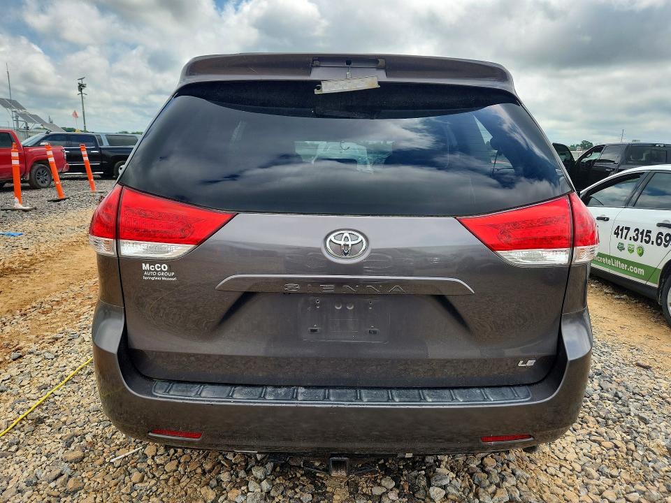 2012 Toyota Sienna მანქანა იყიდება აუქციონზე, vin: 5TDKK3DC0CS196192, აუქციონის ნომერი: 54971686