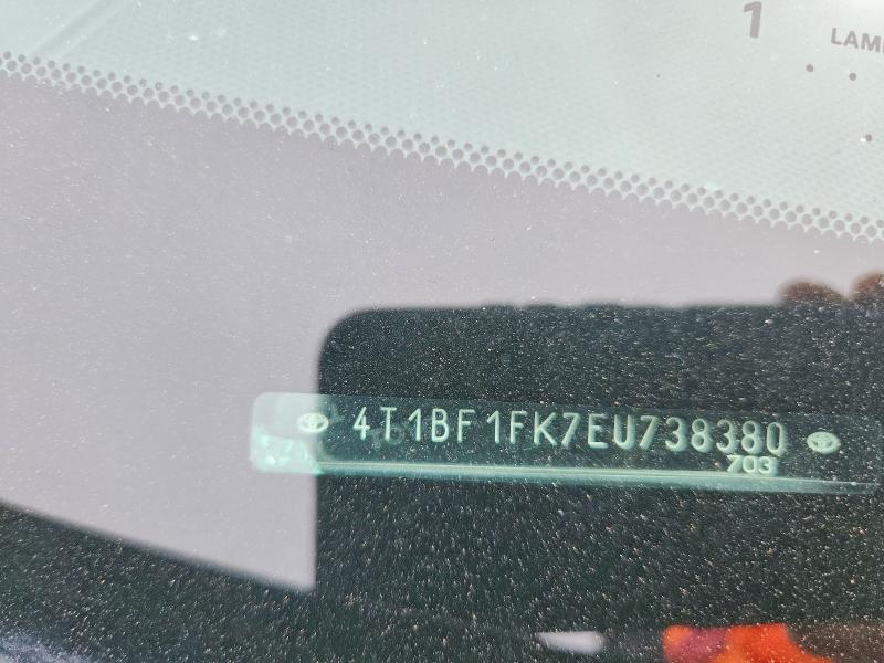 Продажа на аукционе авто 2014 Toyota Camry, vin: 4T1BF1FK7EU738380, номер лота: 54984056