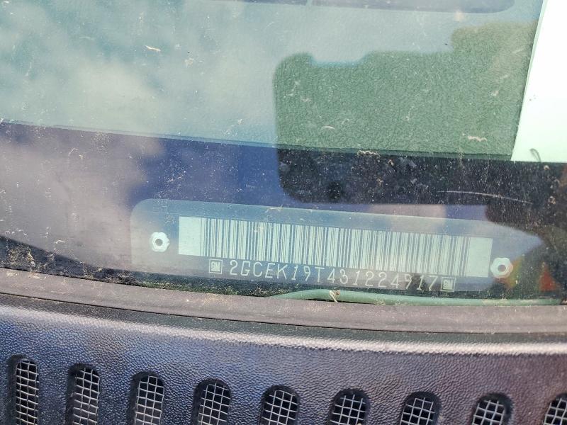 Aukcja sprzedaży 2003 Chevrolet Silverado, vin: 2GCEK19T431224917, numer aukcji: 52014016