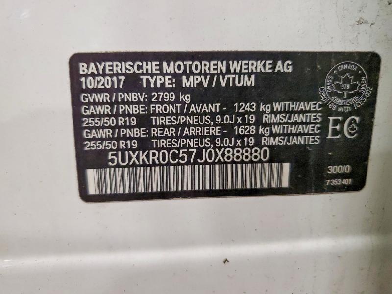 Продажа на аукционе авто 2018 Bmw X5, vin: 5UXKR0C57J0X88880, номер лота: 55300056