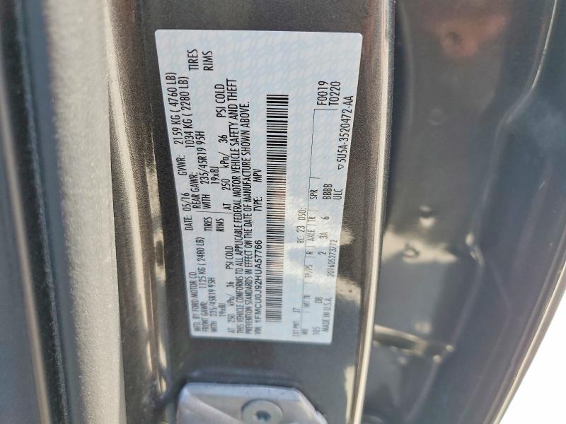 Aukcja sprzedaży 2017 Ford Escape, vin: 1FMCU0J92HUA57766, numer aukcji: 53611626