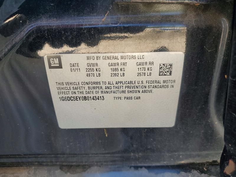 54998126 :رقم المزاد ، 1G6DC5EY0B0143413 vin ، 2011 Cadillac Cts مزاد بيع