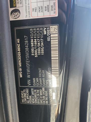 Aukcja sprzedaży 2021 Mercedes-benz Metris, vin: W1WV0FEY5M3842817, numer aukcji: 52837186