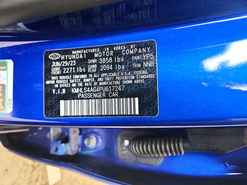 Продаж на аукціоні авто 2023 Hyundai Elantra, vin: KMHLS4AG4PU617247, номер лоту: 54241586