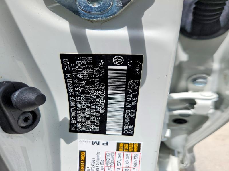 Продаж на аукціоні авто 2021 Toyota Corolla, vin: JTDS4MCE9MJ056420, номер лоту: 54205986