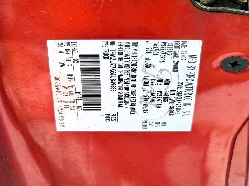 Продажа на аукционе авто 2004 Ford Explorer Sport Trac, vin: 1FMZU77K64UB49888, номер лота: 55048806