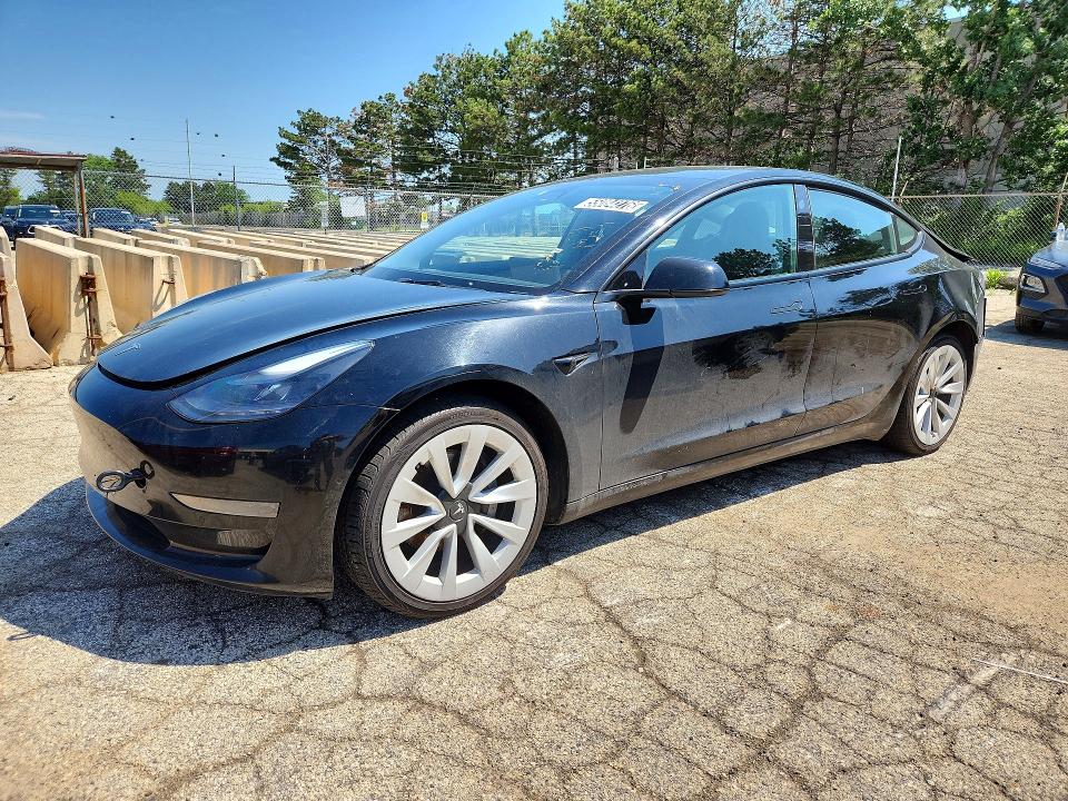 55084276 :رقم المزاد ، 5YJ3E1EA3NF304650 vin ، 2022 Tesla Model 3 مزاد بيع