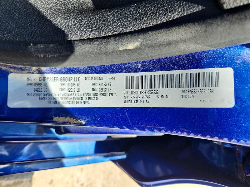 Продаж на аукціоні авто 2015 Chrysler 200, vin: 1C3CCCBB9FN558336, номер лоту: 51776336