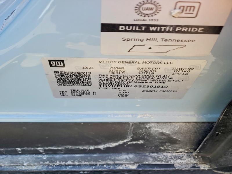 Продаж на аукціоні авто 2025 Cadillac Lyriq, vin: 1GYKPURL6SZ301910, номер лоту: 53736986