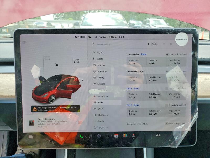 2019 Tesla Model 3 მანქანა იყიდება აუქციონზე, vin: 5YJ3E1EA4KF428390, აუქციონის ნომერი: 52163756
