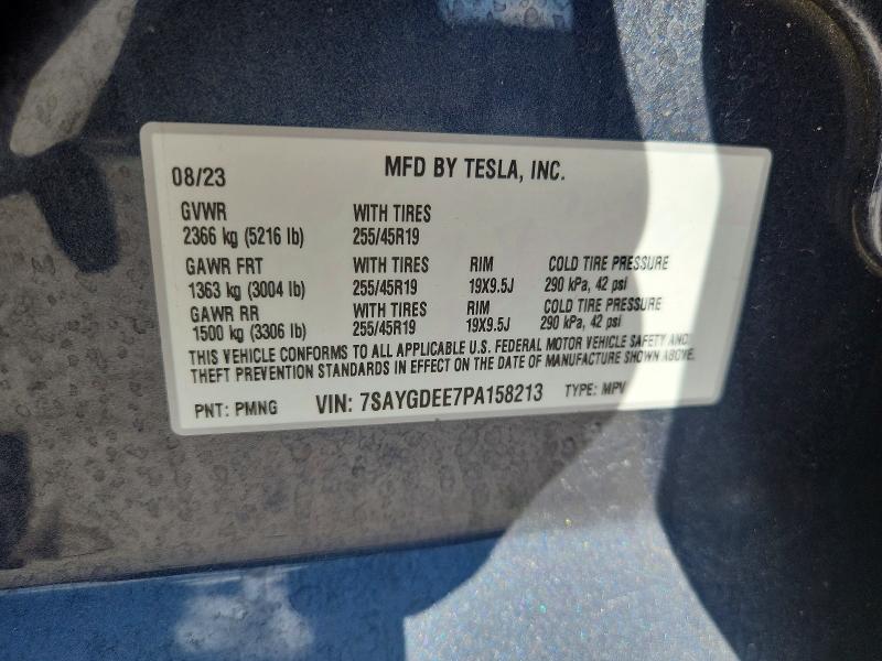 Aukcja sprzedaży 2023 Tesla Model Y, vin: 7SAYGDEE7PA158213, numer aukcji: 54402926