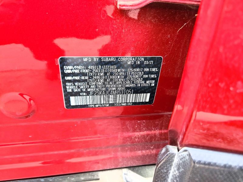Aukcja sprzedaży 2021 Subaru Forester, vin: JF2SKAJC4MH531051, numer aukcji: 55169106