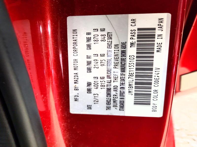Aukcja sprzedaży 2014 Mazda 3, vin: JM1BM1L78E1155103, numer aukcji: 52274936
