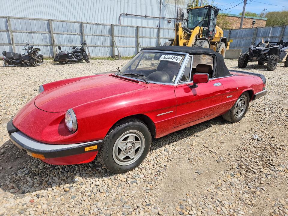 Auction sale of the 1988 Alfa Romeo Spider, vin: ZARBA5586J1058147, lot number: 52884946