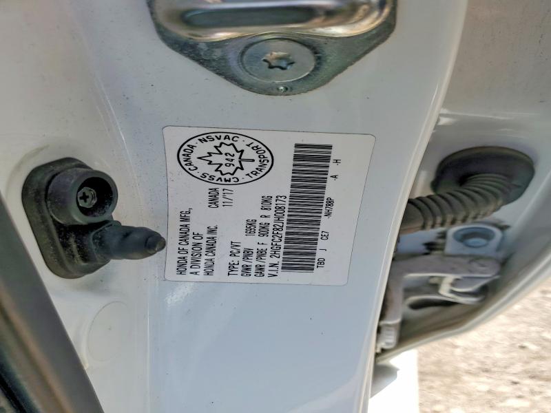 Продажа на аукционе авто 2018 Honda Civic, vin: 2HGFC2F82JH008173, номер лота: 54792066