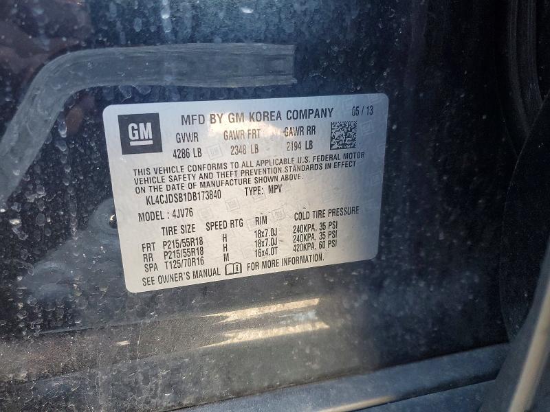 Продажа на аукционе авто 2013 Buick Encore, vin: KL4CJDSB1DB173840, номер лота: 48546556