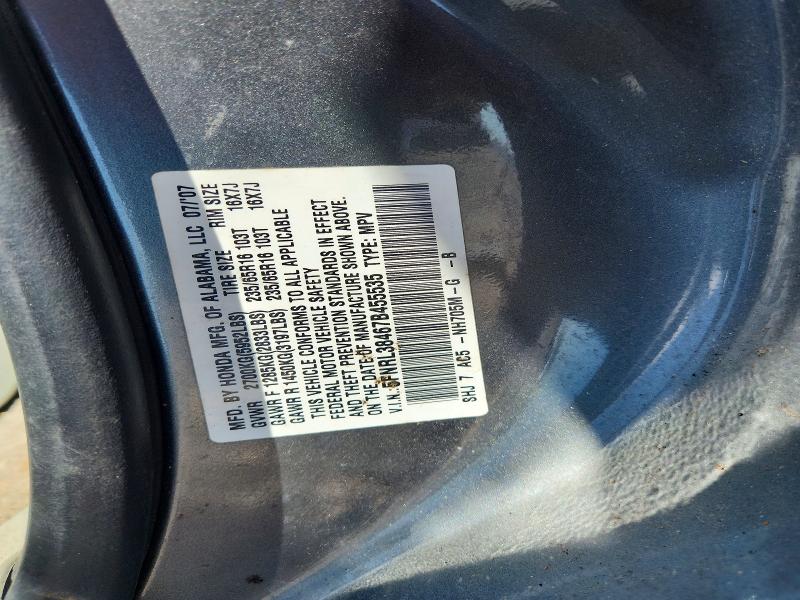 Продаж на аукціоні авто 2007 Honda Odyssey, vin: 5FNRL38467B455535, номер лоту: 52495396