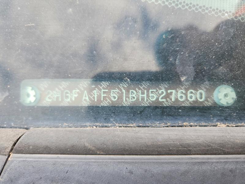 52152246 :رقم المزاد ، 2HGFA1F51BH527660 vin ، 2011 Honda Civic مزاد بيع