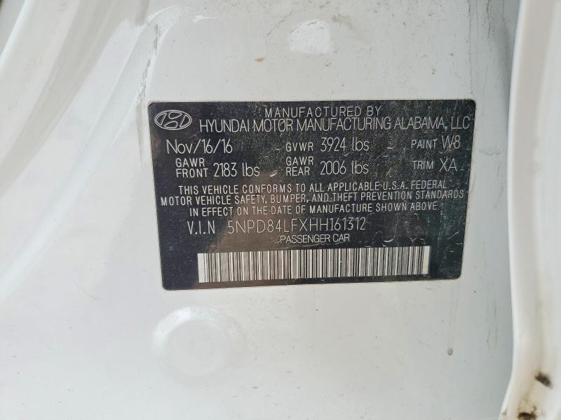 Продаж на аукціоні авто 2017 Hyundai Elantra, vin: 5NPD84LFXHH161312, номер лоту: 54705656