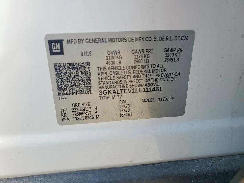 Продажа на аукционе авто 2020 Gmc Terrain, vin: 3GKALTEV1LL111461, номер лота: 53235696
