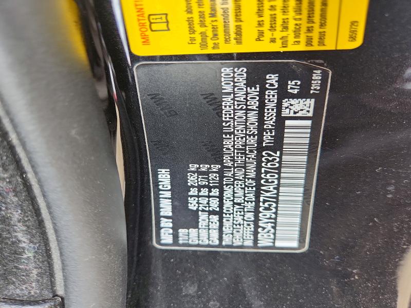 Aukcja sprzedaży 2019 Bmw M4, vin: WBS4Y9C57KAG67632, numer aukcji: 54234926