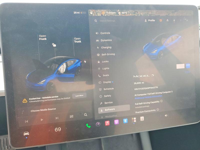 Aukcja sprzedaży 2023 Tesla Model 3, vin: 5YJ3E1EA5PF643770, numer aukcji: 54833796