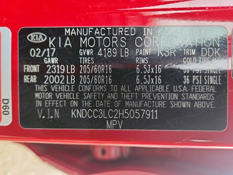 Продажа на аукционе авто 2017 Kia Niro, vin: KNDCC3LC2H5057911, номер лота: 53966066