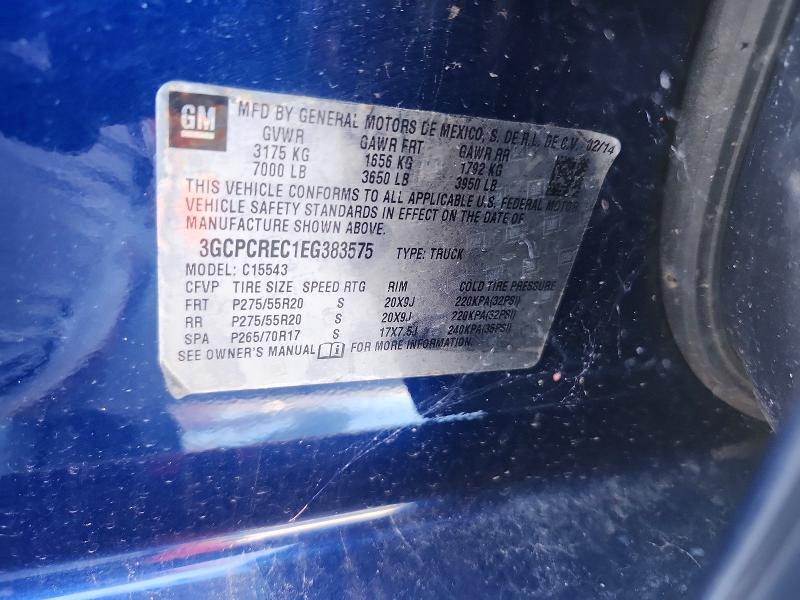 Продаж на аукціоні авто 2014 Chevrolet Silverado, vin: 3GCPCREC1EG383575, номер лоту: 51399616