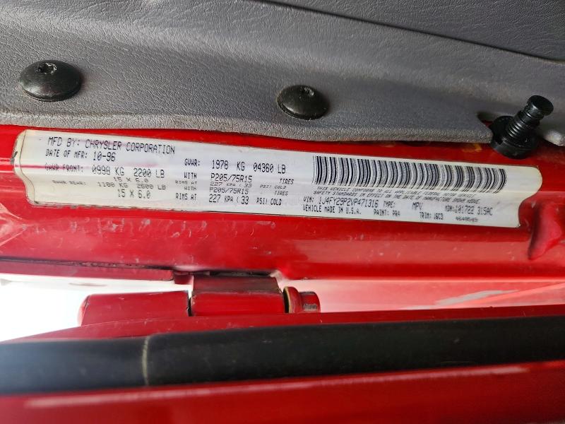 Продажа на аукционе авто 1997 Jeep Wrangler / Tj, vin: 1J4FY29P2VP471316, номер лота: 54485286