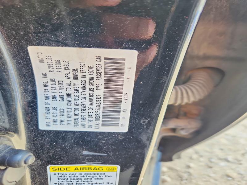 55269006 :رقم المزاد ، 1HGCR2F57DA239337 vin ، 2013 Honda Accord مزاد بيع